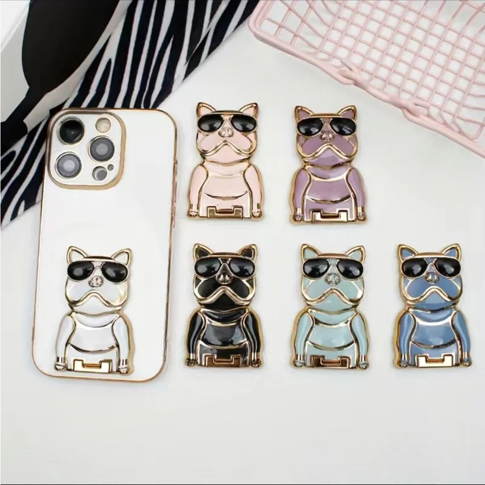 Cute Pooch Phone Kickstand Electroplated